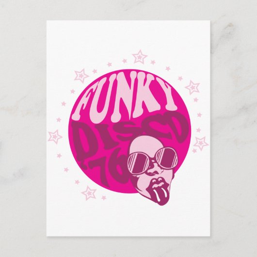 Funky Disco Briefkaart (Voorkant)