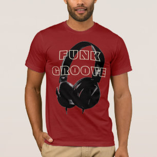 Funky Disco Headphone Music Entertainment Retro T-shirt