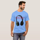 Funky Disco Headphone Music Entertainment Retro T-shirt (Voorkant volledig)