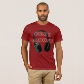 Funky Disco Headphone Music Entertainment Retro T-shirt (Voorkant volledig)
