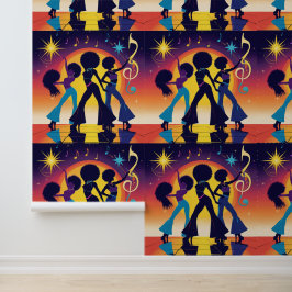 Funky Disco Party Peel en Stick Wall Decor Behang
