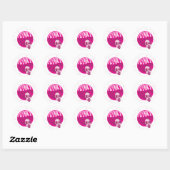 Funky Disco Ronde Sticker (Vel)