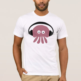 Funky DJ kwallen met hoofdtelefoon T-shirt