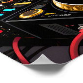 Funky DJ  Pop Art Poster (Hoek)