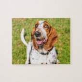 Funky Dog Basset Hound Legpuzzel (Horizontaal)