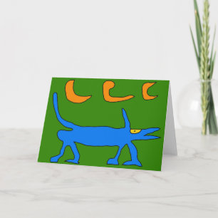 Funky Dog en Three Moons Wenskaart! Kaart