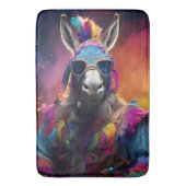 Funky Donkey Blue Glasses Badmat (Voorkant Verticaal)