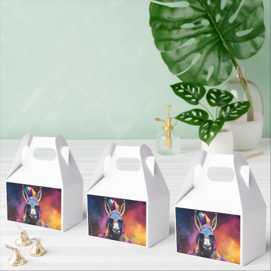 Funky Donkey Blue Glasses Bedankdoosjes (Meervoudige)