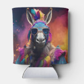 Funky Donkey Blue Glasses Blikjeskoeler (Achterkant)