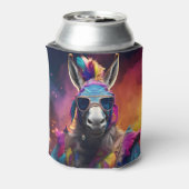Funky Donkey Blue Glasses Blikjeskoeler (Blikje Achterkant)