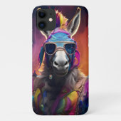 Funky Donkey Blue Glasses Case-Mate iPhone Case (Achterkant)