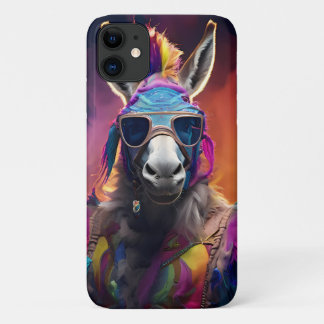 Funky Donkey Blue Glasses Case-Mate iPhone Case