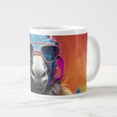 Funky Donkey Blue Glasses Grote Koffiekop (Voorkant rechts)