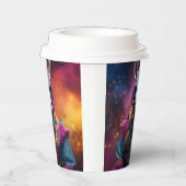 Funky Donkey Blue Glasses Papieren Bekers (Rechts)