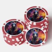 Funky Donkey Blue Glasses Poker Chips (Opstapeling)