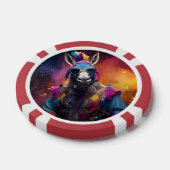 Funky Donkey Blue Glasses Poker Chips (Enkel)