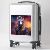 Funky Donkey Blue Glasses Sticker (Koffer)