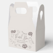 Funky Doodle Graduation Party Sandy Beige Bedankdoosjes (Geopend)