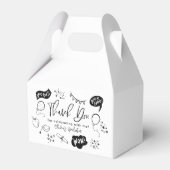 Funky Doodle Graduation Party Wit Bedankdoosjes (Voorkant Zijde)