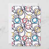 Funky Doodles 30e verjaardagsfeestje Kaart (Achterkant)