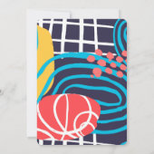 Funky Doodles Birthday Party Kaart (Achterkant)