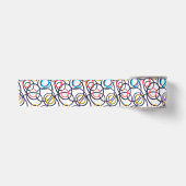 Funky Doodles Cirkels Satijnen Lint (Voorkant)
