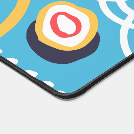 Funky Doodles on Aqua Bureaumat (Hoek)