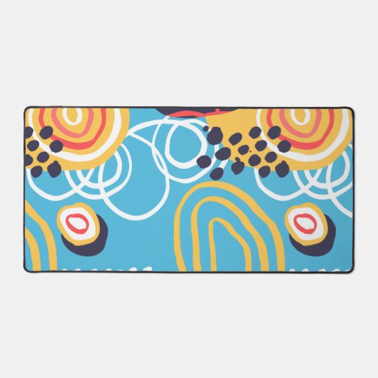 Funky Doodles on Aqua Bureaumat (Voorkant)