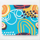 Funky Doodles on Aqua Muismat (Voorkant)