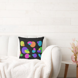 Funky Dot Black Sierkussen
