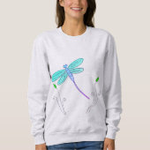 Funky Dragonfly Abstracte Kunst om te Draag Trui (Voorkant)