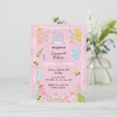 Funky Drawn Italiaanse Griekse Mediterrane Partij Kaart (Staand voorkant)