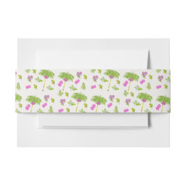 Funky Drawn Tropical Destination Wedding Uitnodigingen Wikkel