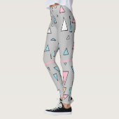 Funky Driehoeken Pastel Kleuren Leggings (Links)