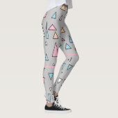 Funky Driehoeken Pastel Kleuren Leggings (Rechts)