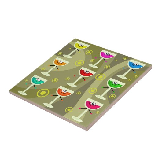 Funky Drinken Tegeltje (Zijkant)