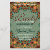 Funky Earthy Modern Social Party Ready Made Flyer (Voorkant)