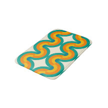 Funky eclectische retro halve cirkels kunst patroo