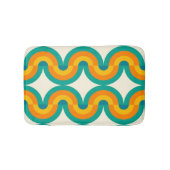 Funky Eclectische Retro Halve Cirkels Kunstpatroon Badmat (Voorkant)