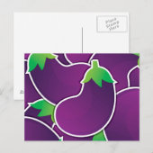Funky eggplant briefkaart (Voorkant / Achterkant)