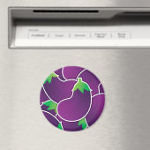 Funky eggplant magneet (Insitu (Vaatwasser))