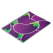 Funky eggplant notitieboek (Linkerzijde)