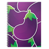 Funky eggplant notitieboek (Voorkant)