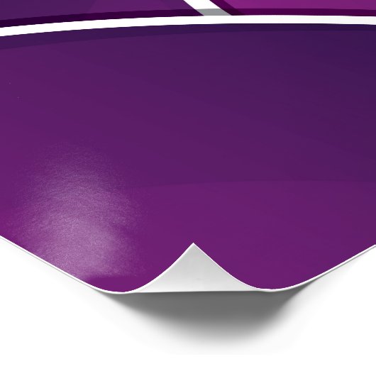 Funky eggplant perfect poster (Hoek)