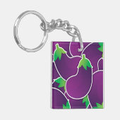 Funky eggplant sleutelhanger (Voorkant Links)