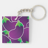 Funky eggplant sleutelhanger (Achterkant)