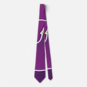 Funky eggplant stropdas