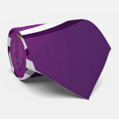 Funky eggplant stropdas (Opgerold)