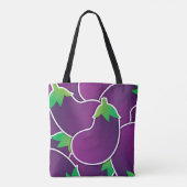 Funky eggplant tote bag (Achterkant)