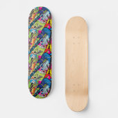 Funky Elektrische Gitaar Persoonlijk Skateboard (Voorkant)